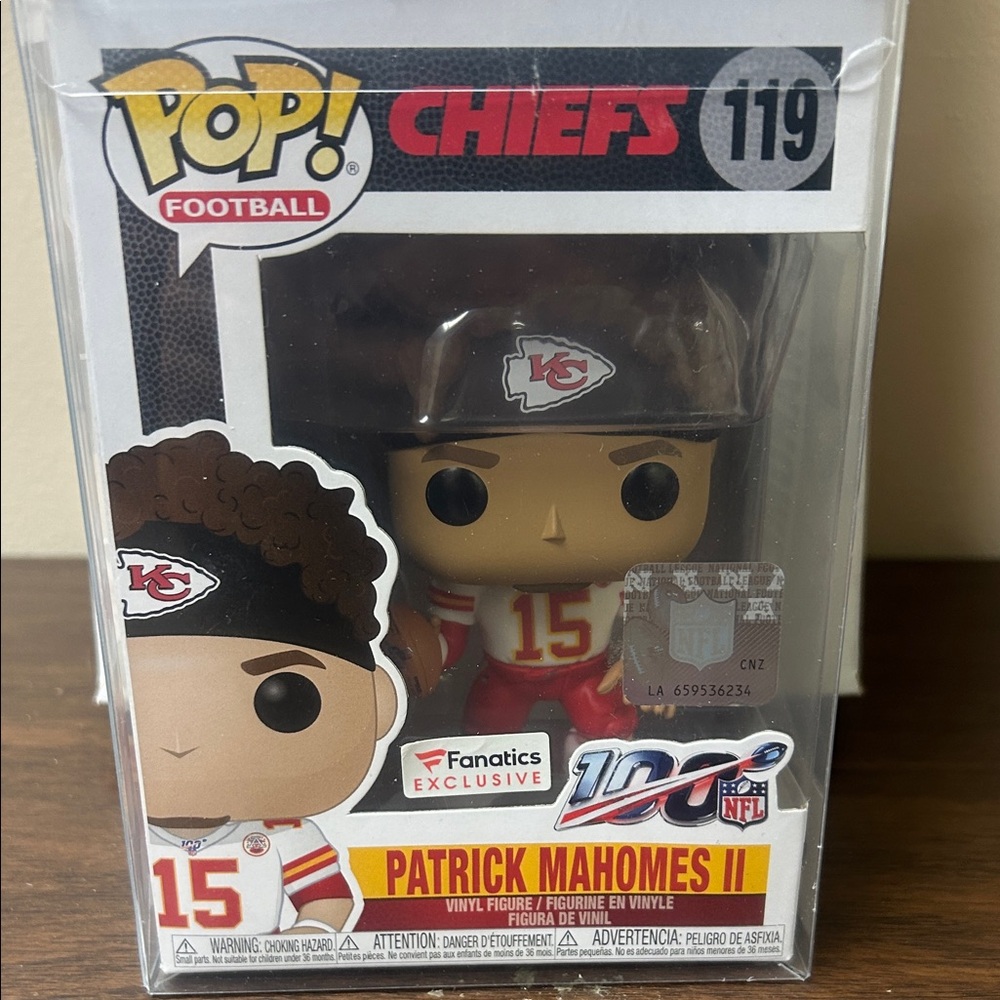 Funko Pop Patrick Mahomes II Figure Fanatics Exclusive #119